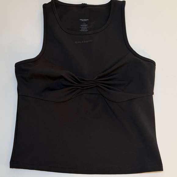 girlfriend collective Tops - Girlfriend collective Black Twist-Front Tank size Large